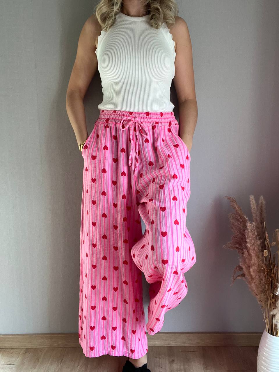 Musselin Hose „Heartly“