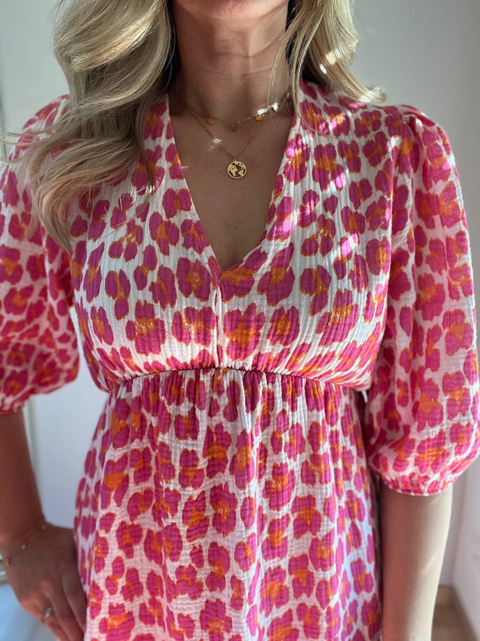 Musselin Kleid „PinkyLove“