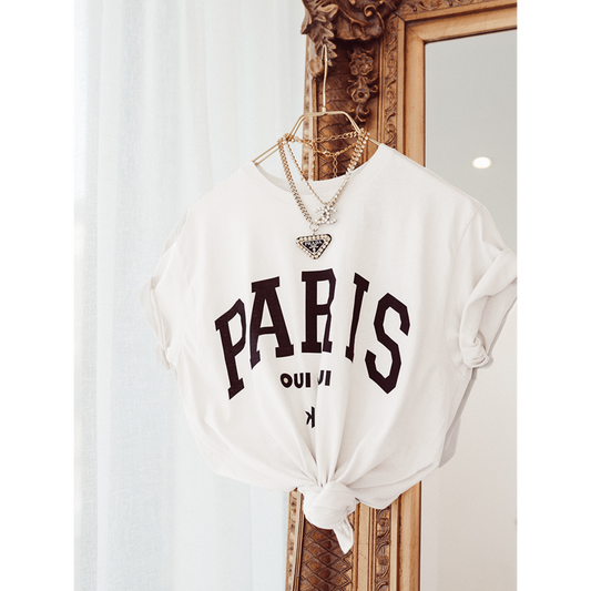 T-Shirt Paris Oui Oui Schwarz