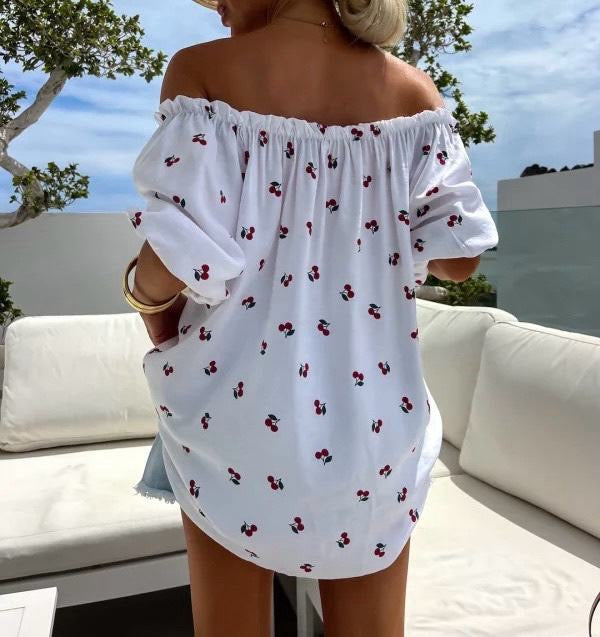 Off Shoulder Bluse „Cherry“