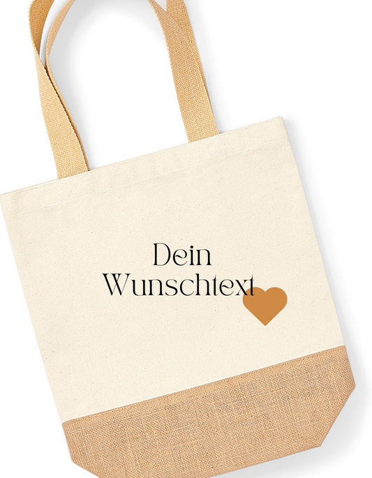 Jutebeutel 'Dein Wunschtext'
