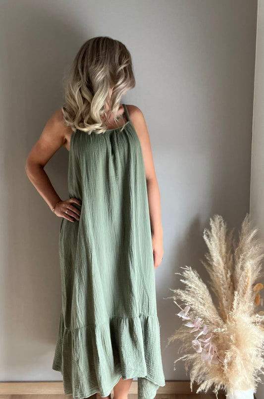 Spaghetti Musselin Kleid „Mira“