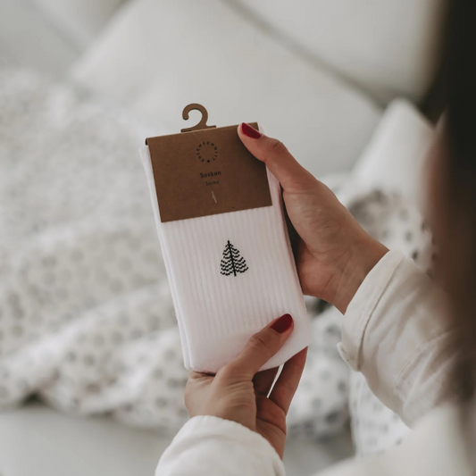 Socken mit Tannenbaum